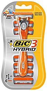 Bic Hybrid 3 Erkek Tıraş Makinesi 6 Yedekli 3 Bıçaklı