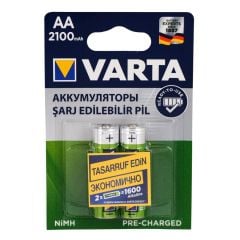 Varta Aa 2100Mah 1.2V Şarj Edilebilir Kalem Pil 2Li Blister