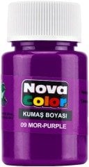 Nova Color Kumaş Boyası Şişe 35Cc Mor Nc-167