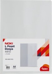 Noki L Poşet Dosya Şeffaf 100 Lü 4810-110