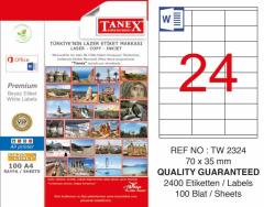 Tanex Lazer Etiket Tw-2324 70 X 35 Mm