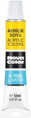 Nova Color Akrilik Boya 12 Ml Tüp 12 Li Nc-2004