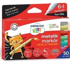 Pensan Markör Metalik 7 Renk Kıdz 99930