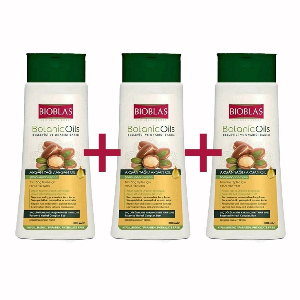 destek Monoton sızmak  Bioblas Botanic Oils Argan Yağı Besleyici ve Onarıcı Şampuan 300 Ml X 3  Adet 900 Ml