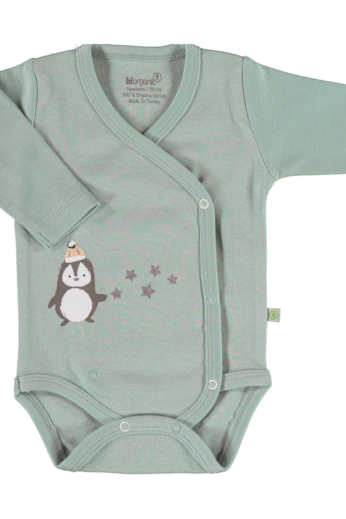 Bibaby Biorganic Frozen Penguıns Yaş Body 56845 Nil Ekru