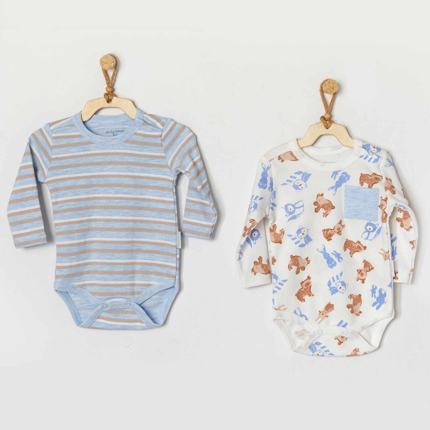 Andywawa AC22324 Tiny Bear & Friends 2Li Bebe Body Blue