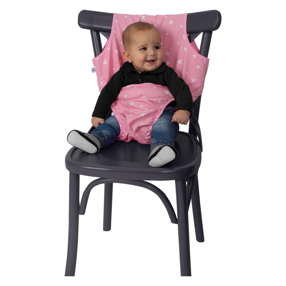 Sevi Bebe Kumaş Mama Sandalyesi ART-152 Pembe Yıldız