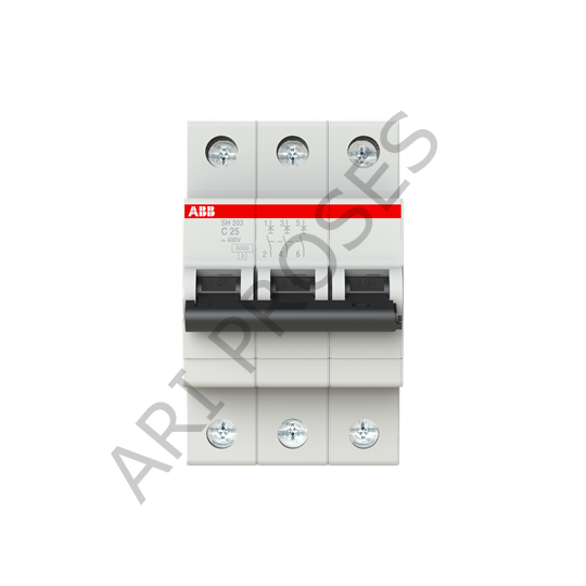 ABB SH 203-C25 3 Kutup 25A C Tipi 6kA Otomatik Sigorta 
