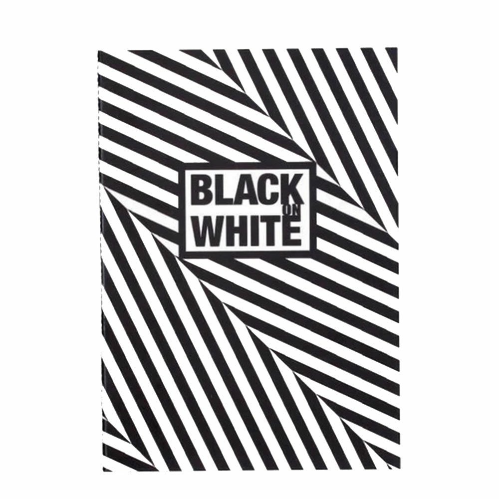 Container Black On White Dikişli Bias Karton Kapak 20 (Siyah) Yaprak 16 5*23 5 Çizgisiz Defter