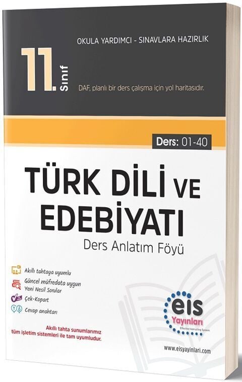 EİS Yayınları 11. Sınıf Türk Dili ve Edebiyatı DAF Ders Anlatım Föyü VP8927