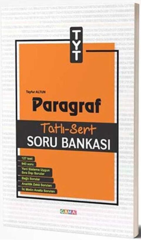 Gama Yayınları TYT Paragraf Tatlı Sert Soru Bankası