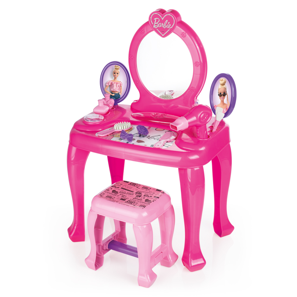 Barbie Pedestal Makeup Table And Chair Set