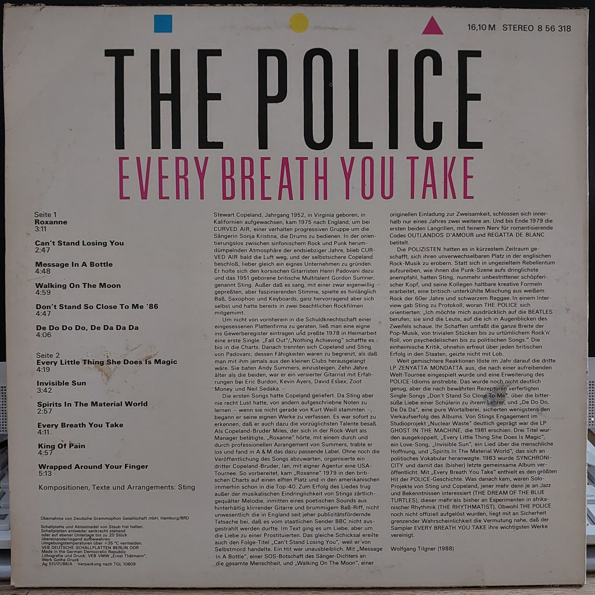 The Police Every Breath You Take The Singles Lp Plak