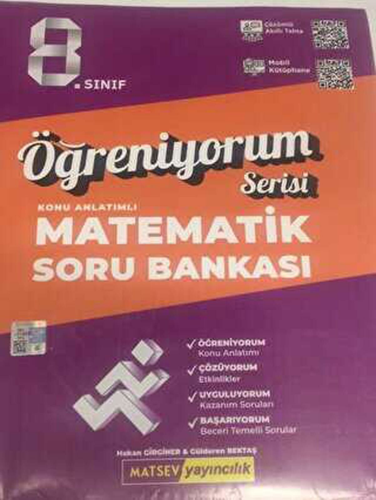 Matsev 8.Sınıf Öğreniyorum Serisi Matematik Soru Bankası