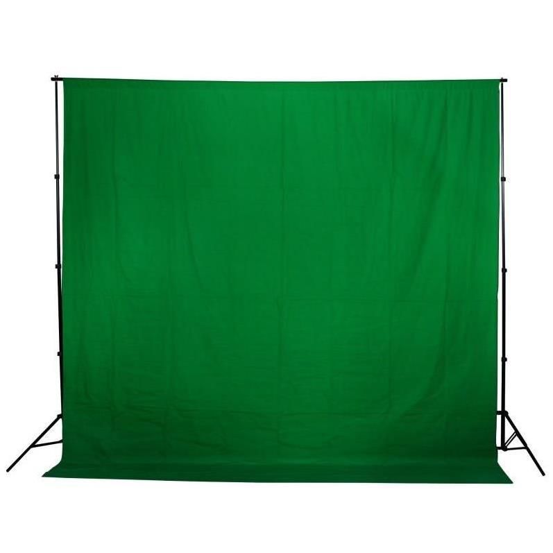 Greenbox Chromakey-Yeşil fon perde(2x3m) ve Fon Asma Standı Kıt Greenbox Chromakey-Yeşil fon perde(2x3m) ve Fon Asma Standı Kıt