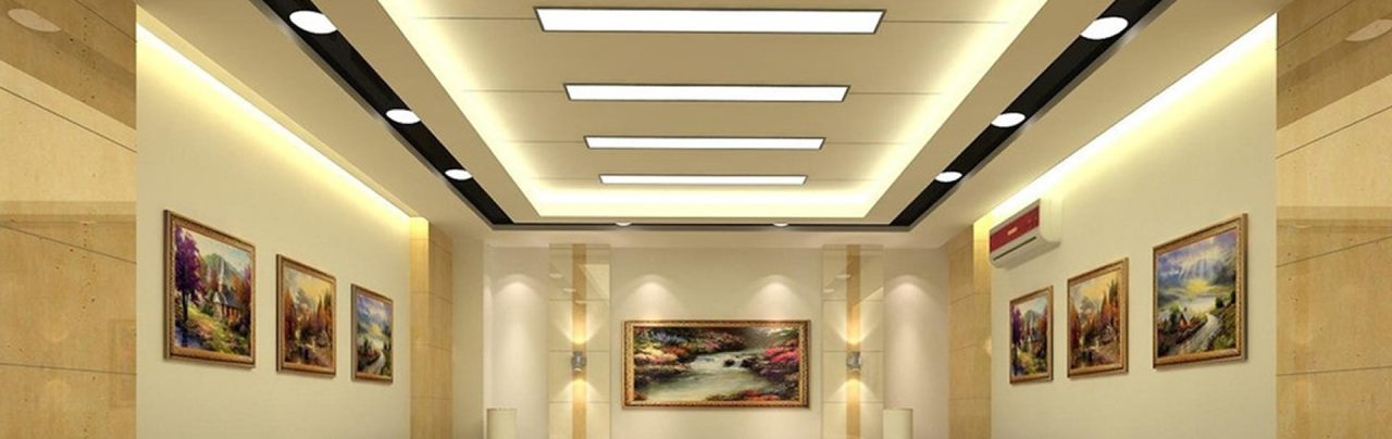 Concealed Lighted Suspended Ceiling