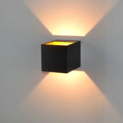 jupiter led li duvar aplik 6w 3000k cob siyah kasa ic renk altin lw469 jupiter jupiter aydinlatma dekoratif ledli duvar apligi lw469 s