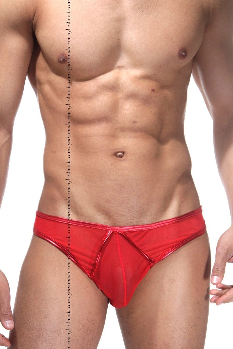 Janjanlı Tranparan Erkek Slip ABM6504