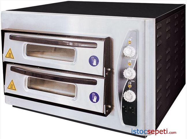 sanayi tipi cift katli elektrikli pizza firini 8 pizza tepsi kapasiteli elektrikli pizza firini 10 946 25 tl