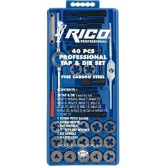 Rico 005-RC3240 Kılavuz Pafta Seti 40 Parça Tophan Makina
