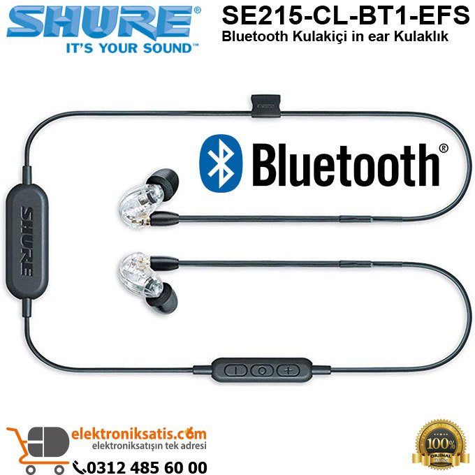 Shure SE215-CL-BT1-EFS Bluetooth in Ear Kulaklık