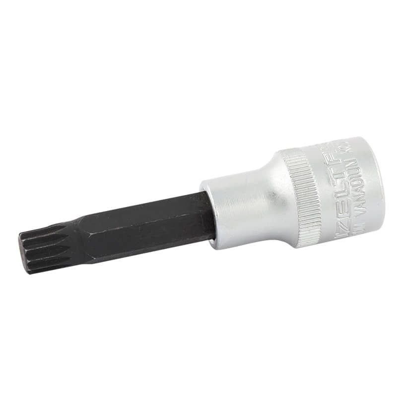 İzeltaş 1114064008 1/2'' M 8 60mm On İki Köşe Lokmalı Yivli Bits Uç