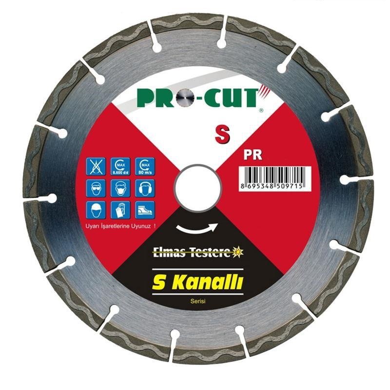 Procut PR50969 115 S 115mm (S) Kanallı Elmas Testere