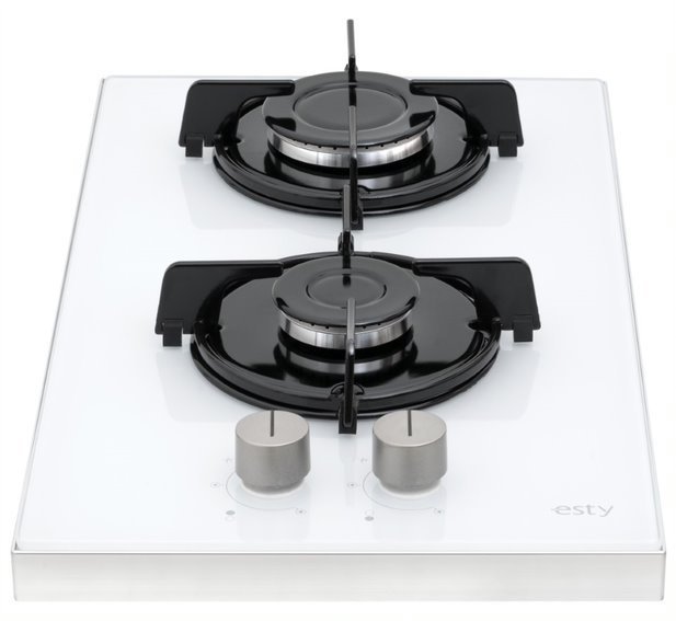 Esty Sco5421w01 2g 30cm Beyaz Cam Ankastre Domino Set Ustu Ocak Fiyati Genisreyon