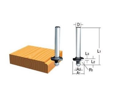 Makita D-09444 Rulmanlı Kordon Bıçağı Freze Ucu