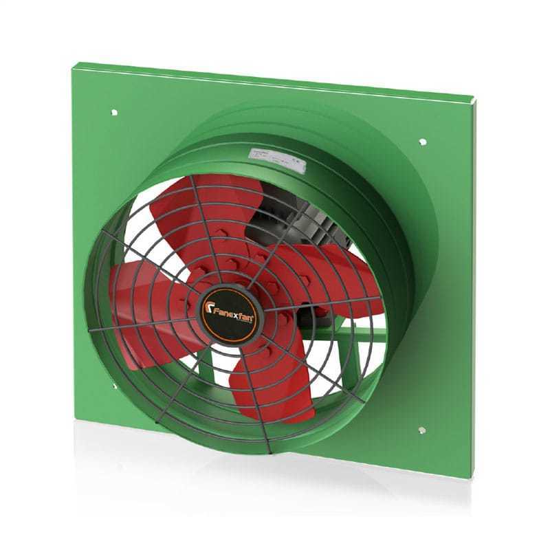 Fanexfan F4-KK-400-01 4 Kanatlı Metal Pervaneli Yuvarlak Aksiyal Aspiratör Trifaze