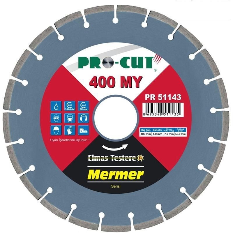 Procut PR51133 300M 300mm Sulu Kesim Mermer Elmas Testere