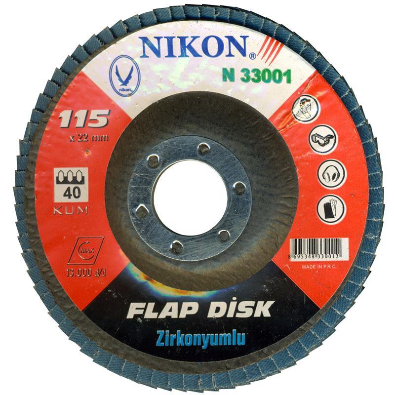 Nikon N33009 115mm 120 Kum Zirkonyumlu Flap Disk