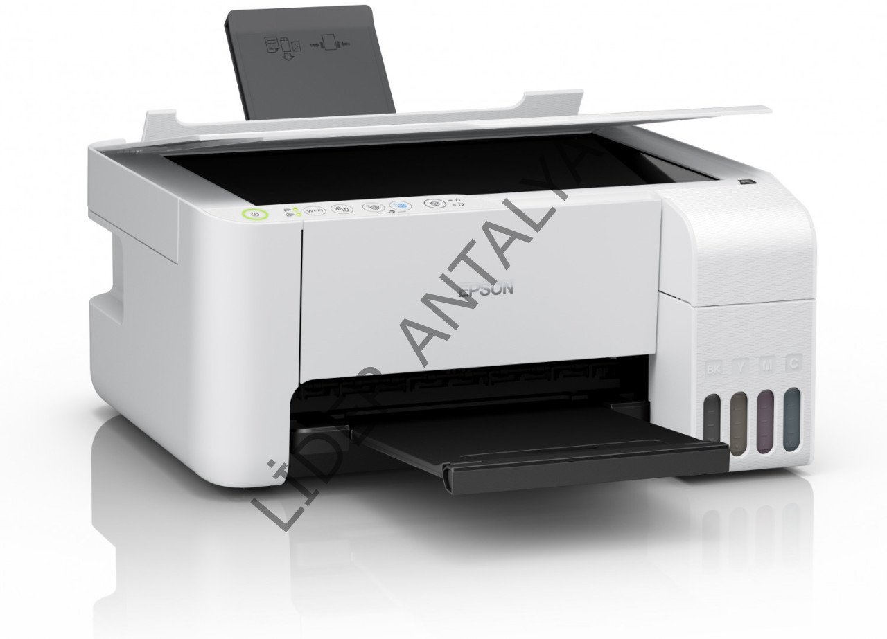 epson ecotank l3156 fotokopi tarayici wi fi direct tankli yazici beyaz renk
