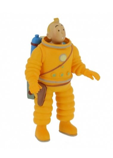 Kozmonot Tenten Mini Figür-Tintin Mini Figure - Tintin-Tenten