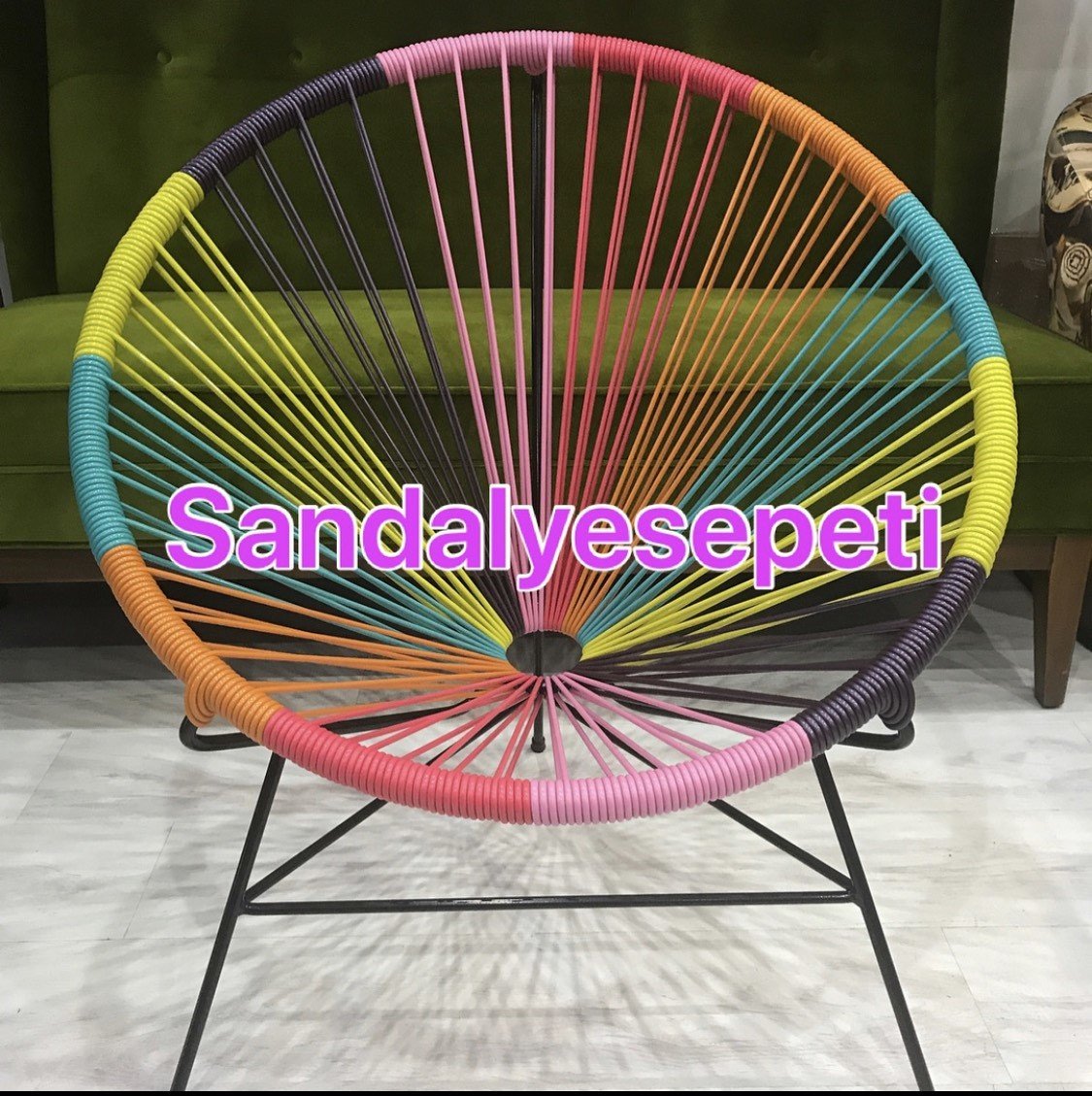 Acapulco Sandalye Gökkuşağı Sandalye Sepeti Acapulco