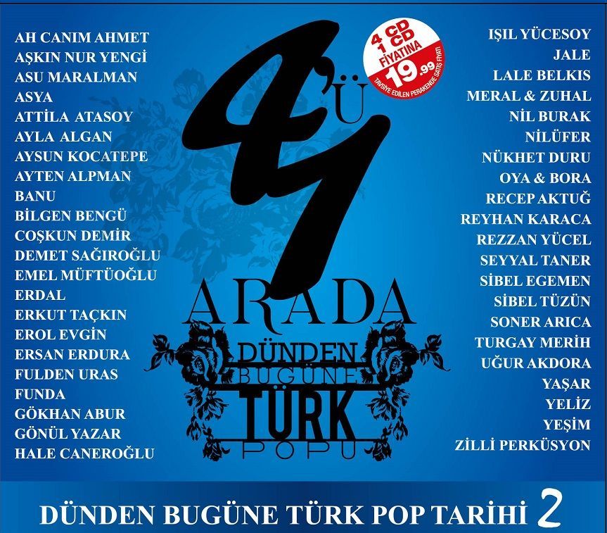 Dunden Bugune Turk Popu 2 4 U 1 Arada 4 Cd