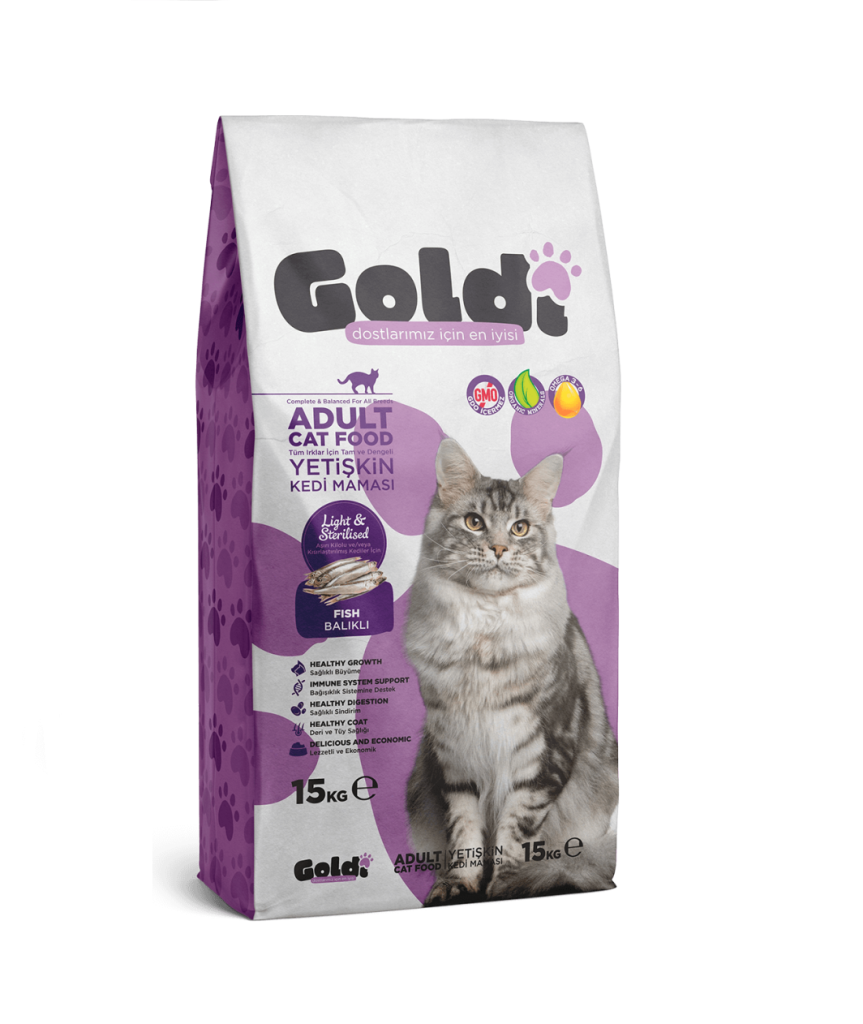 Goldi Light Sterilised Kısırlaştırılmış Kedi Maması 15kg.