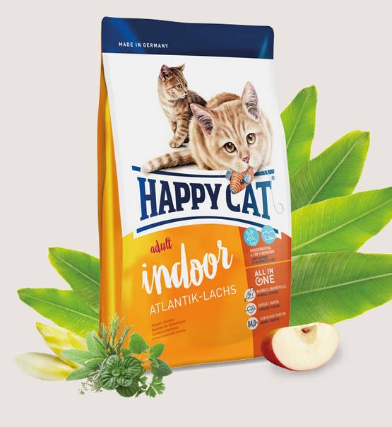 HAPPY CAT INDOOR ATLANTIK LACHS SOMONLU 4 Kg Happy Cat Yetişkin