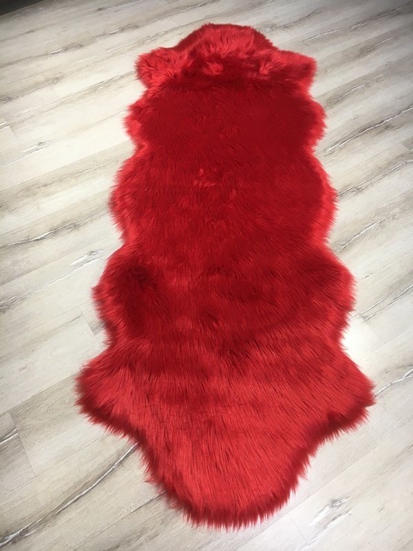 Dogus Pelus Hali Heryerehali Dogus Pelus Hali Apost 75x200 Cm Pelus Post Hali Kirmizi