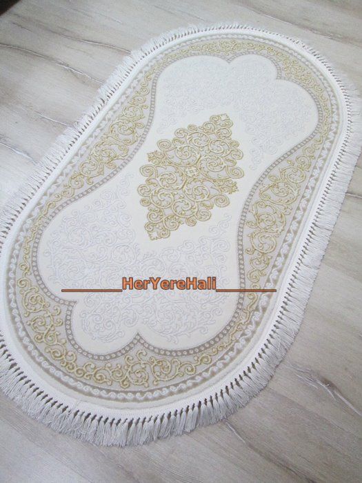 Tiffany Hali Heryerehali Tiffany Hali Zirve Gold Tz031a Oval 100x200cm