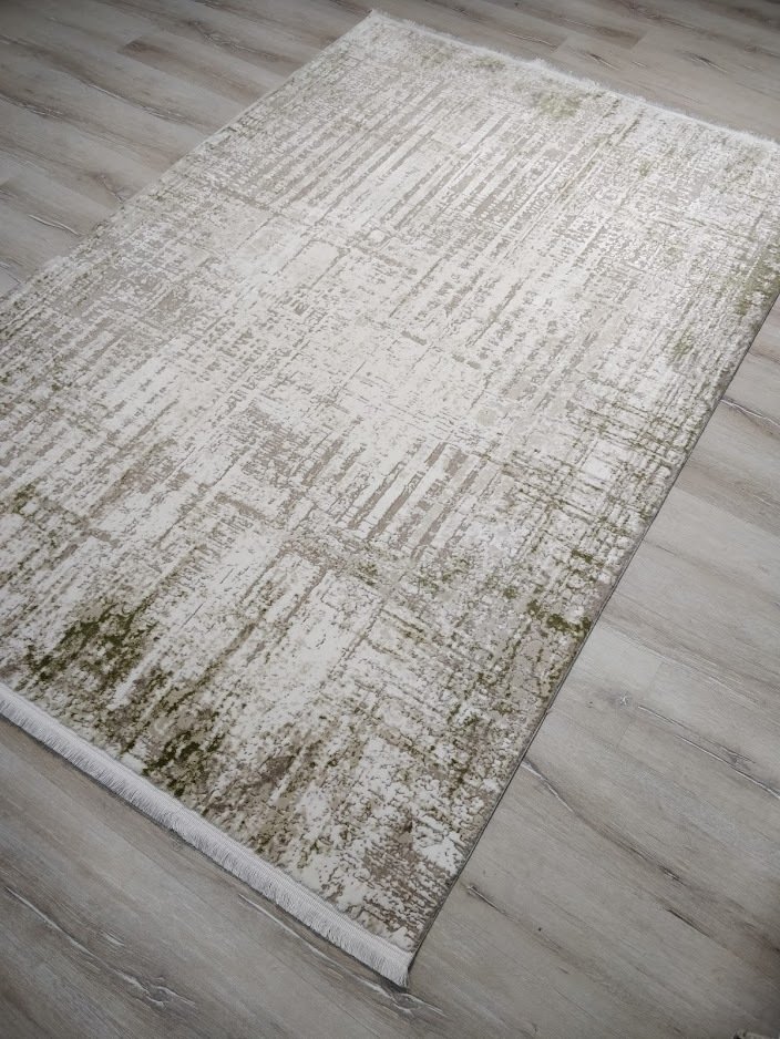 Yamalihome Heryerehali Yamali Home Tugra Morocco 8501bej Yesil 160x230 Cm Modern Hali