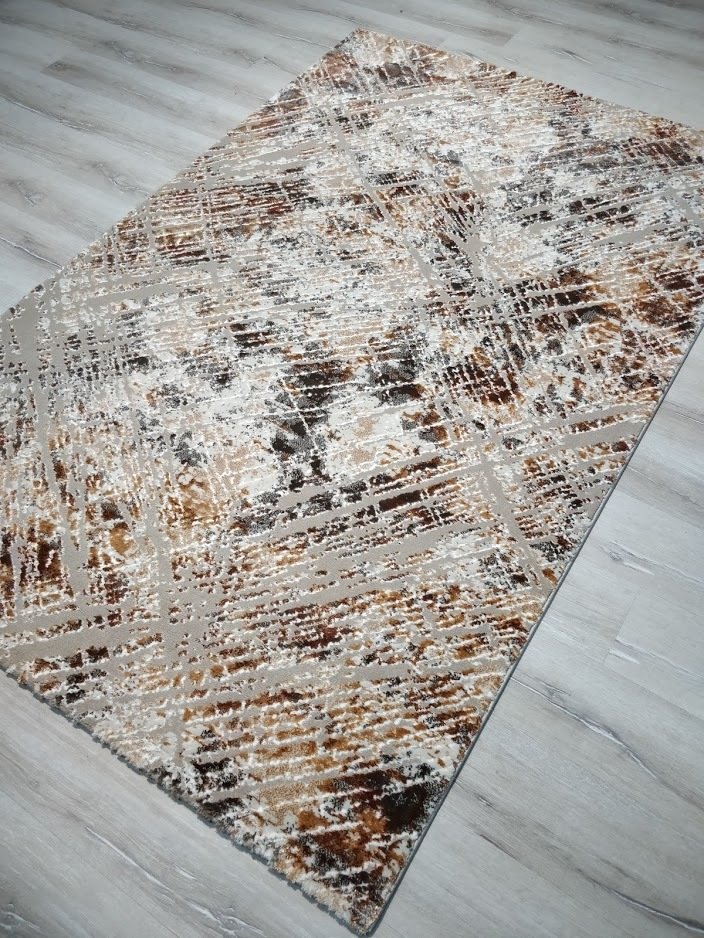 Yamalihome Heryerehali Rixos Simal 9802 Gri Kahve 160x230 Cm Modern Salon Halisi