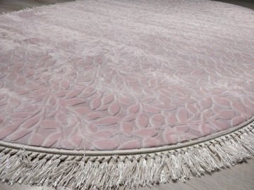 Yamalihome Heryerehali Yamalihome Bambu Kilim Pt24 Pembe Acelya 120x180 Cm Oval Hali
