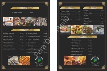 Vektorel Menu Ornekleri