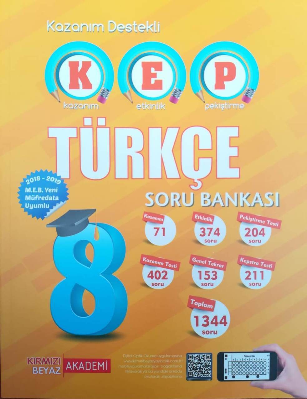Kirmizi Beyaz 8 Sinif Lgs Kep Turkce Soru Bankasi 2019 Yeni Mufredat