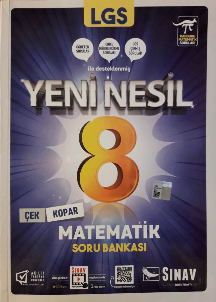 Sinav Yayinlari 8 Sinif Lgs Matematik Soru Bankasi