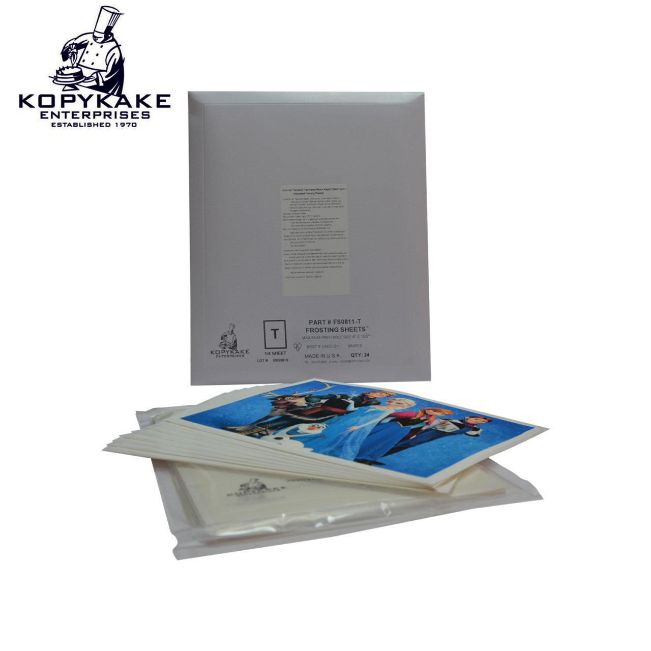 A3 KOPYKAKE FROSTING SHEETS (YENİLEBİLİR YAŞ PASTA RESİM KAĞIDI