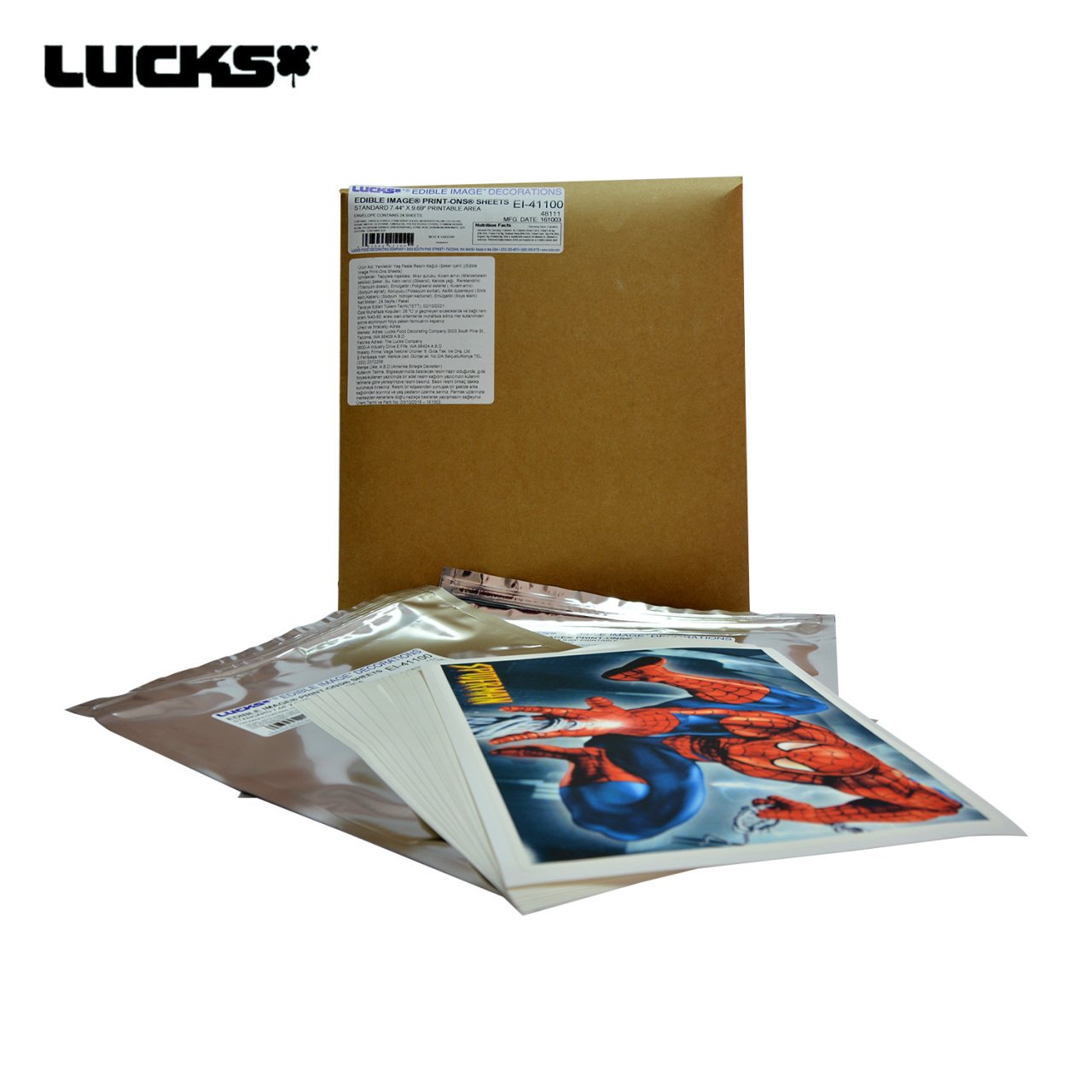 LUCKS EDIBLE IMAGE PRINTONS SHEETS (YENİLEBİLİR PASTA RESİM KAĞIDI