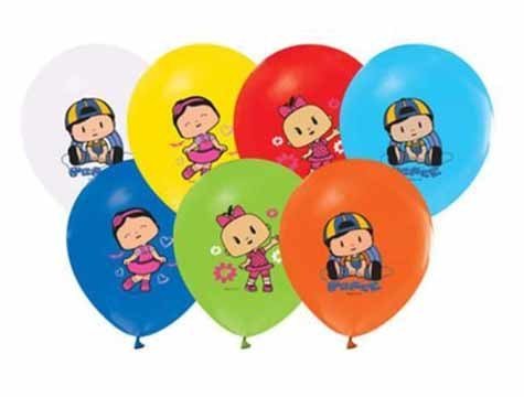 12 Inc Pepee Baskili Dogum Gunu Balonlari 12 Adet Toptan Dogum Gunu Parti Malzemeleri Susleri