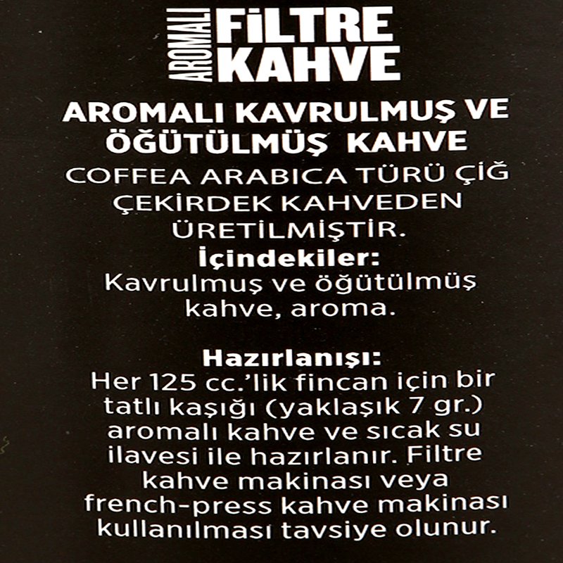 Bestbaristacoffee Findik Aromali Filtre Kahve 250gr Satin Al